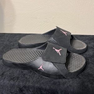 pink jordan slides